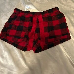 Small Hollister Plaid Sleep Shorts